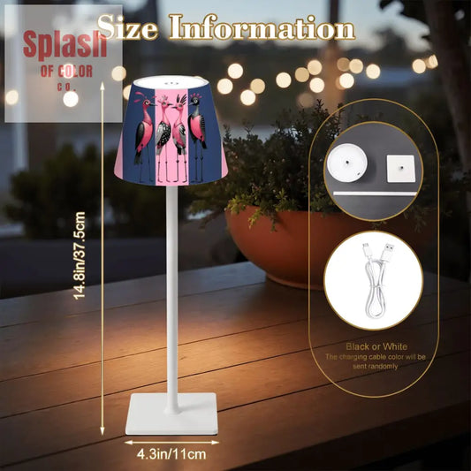 LED Cordless Table Lamp - 4.3’’x4.3’’x14.8’’ - Desk Lamps