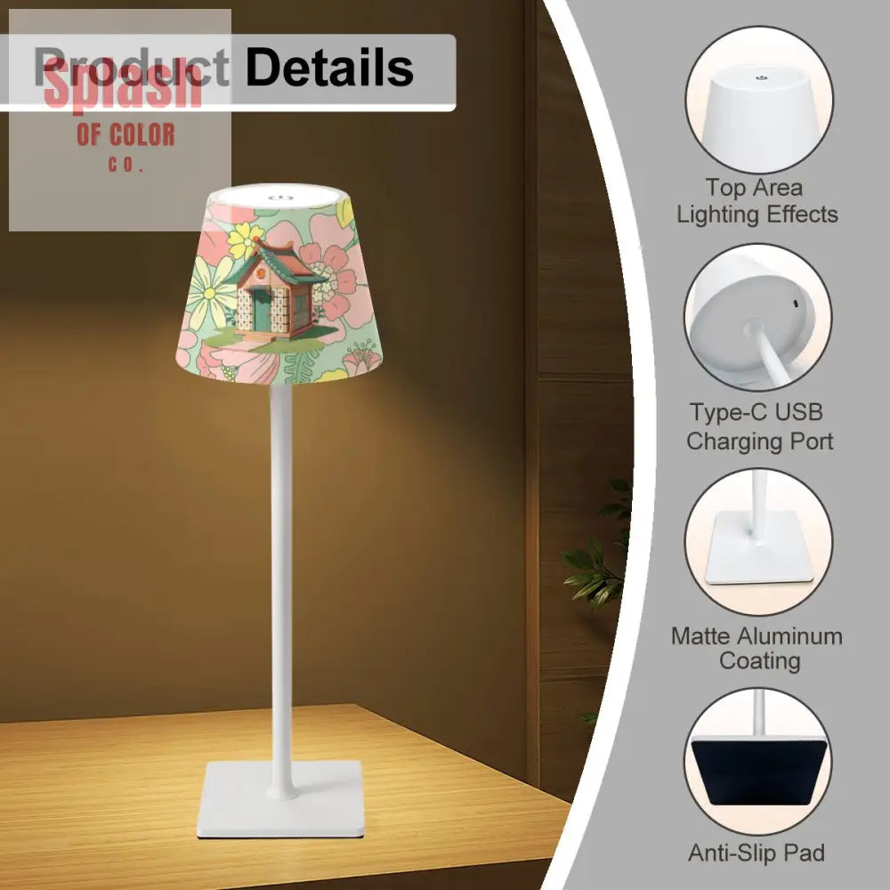 LED Cordless Table Lamp - 4.3’’x4.3’’x14.8’’ - Desk Lamps