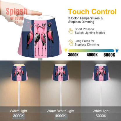 LED Cordless Table Lamp - 4.3’’x4.3’’x14.8’’ - Desk Lamps