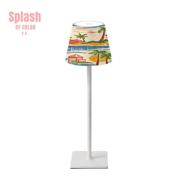 Old World Florida Heritage Collection Mahjong LED Cordless Table Lamp - Splash of Color co.