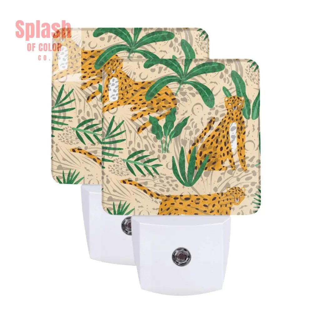 The Tigeress Jungle Love LED Night Light Set of 2 - Splash of Color co.