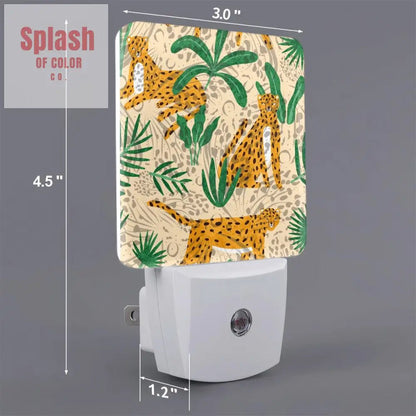 The Tigeress Jungle Love LED Night Light Set of 2 - Splash of Color co.