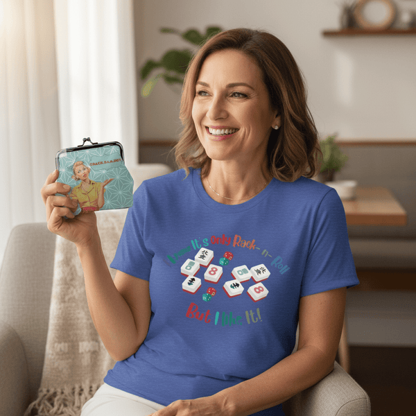 Funny Mahjong Tee, I Know It's Only Rack n Roll, But I Like It Graphic T-Shirt - Splash of Color Co.