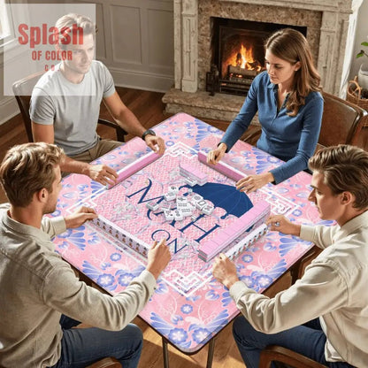 Mahj On, Pretty In Pink Pastels Parasol Umbrella, Mahjong Mat - Splash of Color co.