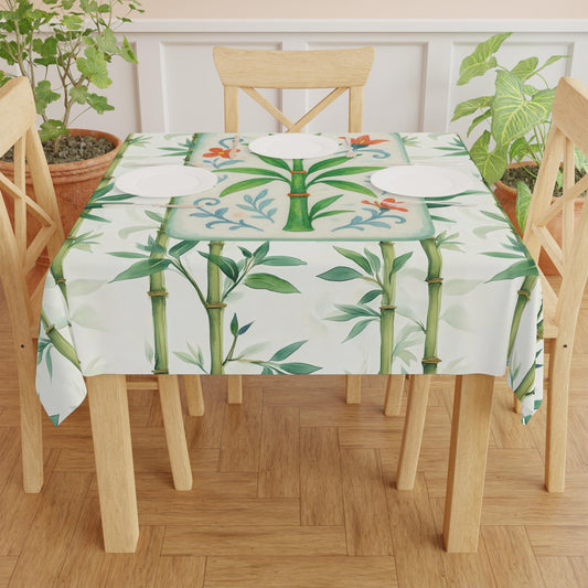 Mahjong Bamboo Game Night Tablecloth Green Bamboo MAHJ Chinese Tile Cover Mahjong Lover Gift