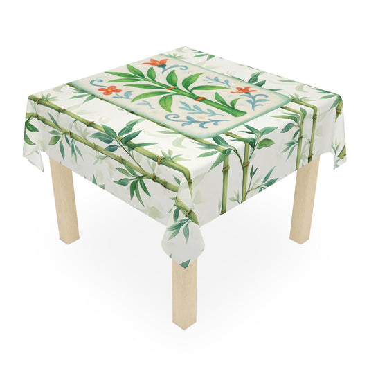 Mahjong Bamboo Game Night Tablecloth Green Bamboo MAHJ Chinese Tile Cover Mahjong Lover Gift