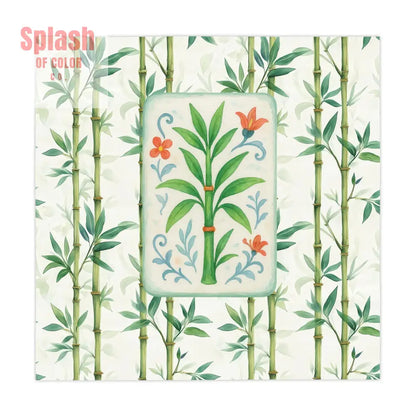 Mahjong Bamboo Game Night Tablecloth Green Bamboo MAHJ Chinese Tile Cover Mahjong Lover Gift