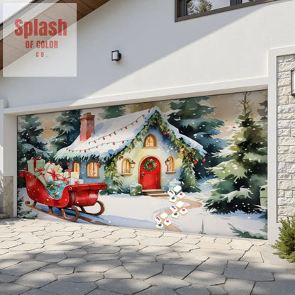 Mahjong Christmas Backdrop Banner Focal Wall Or Garage Door Banner Backdrop 158’’x70’’ Home Accessories