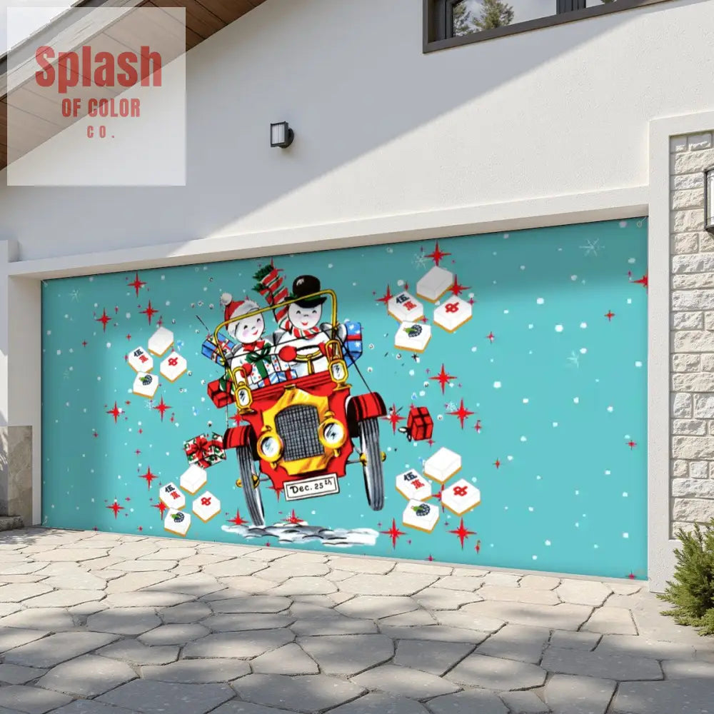 Garage Door Banner Backdrop - 158’’x70’’ - Home Accessories