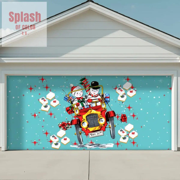 Garage Door Banner Backdrop - 158’’x70’’ - Home Accessories