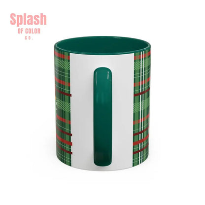 Mahjong Christmas Festive Mug Vintage Santa And Whimsical Mahj Tree - Splash of Color co.