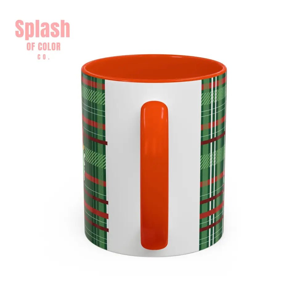 Mahjong Christmas Festive Mug Vintage Santa And Whimsical Mahj Tree - Splash of Color co.