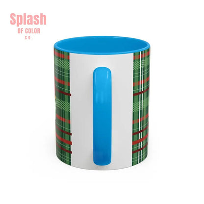 Mahjong Christmas Festive Mug Vintage Santa And Whimsical Mahj Tree - Splash of Color co.