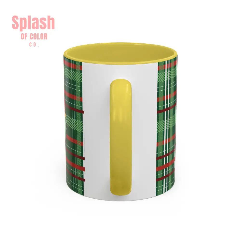 Mahjong Christmas Festive Mug Vintage Santa And Whimsical Mahj Tree - Splash of Color co.