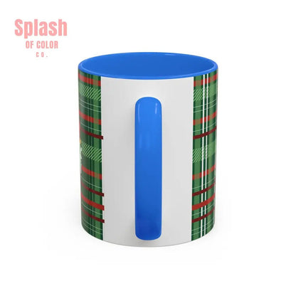 Mahjong Christmas Festive Mug Vintage Santa And Whimsical Mahj Tree - Splash of Color co.