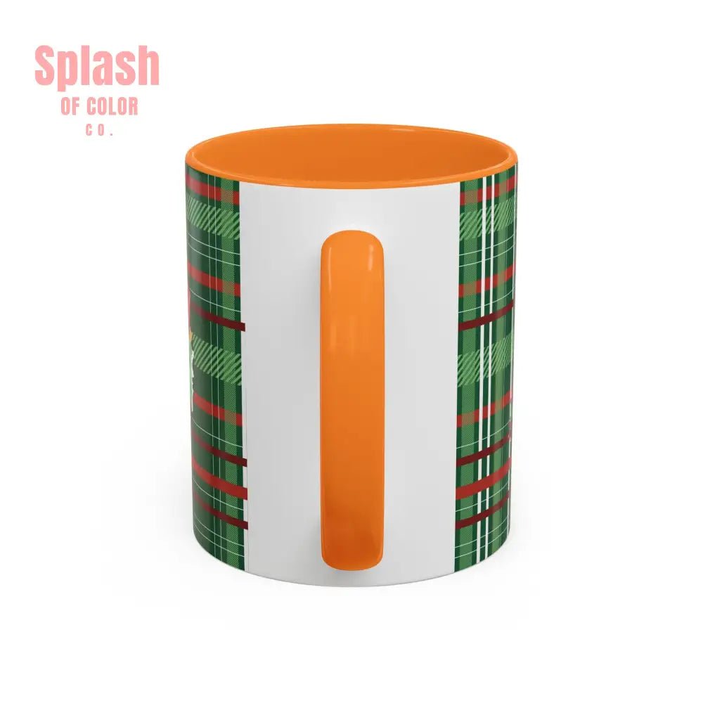 Mahjong Christmas Festive Mug Vintage Santa And Whimsical Mahj Tree - Splash of Color co.
