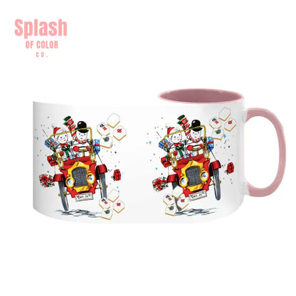 Mahjong Christmas Gift Funny Nostalgic Mahj Holiday Large Mug (15oz) - Drinkware
