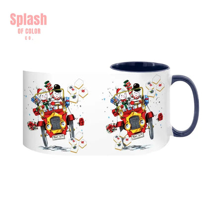 Mahjong Christmas Gift Funny Nostalgic Mahj Holiday Large Mug (15oz) - Drinkware