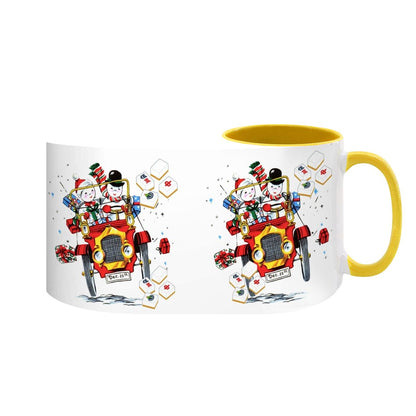 Mahjong Christmas Gift Funny Nostalgic Mahj Holiday Large Mug (15oz) - Drinkware