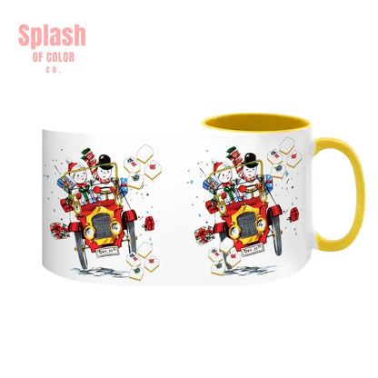 Mahjong Christmas Gift Funny Nostalgic Mahj Holiday Large Mug (15oz) - Drinkware