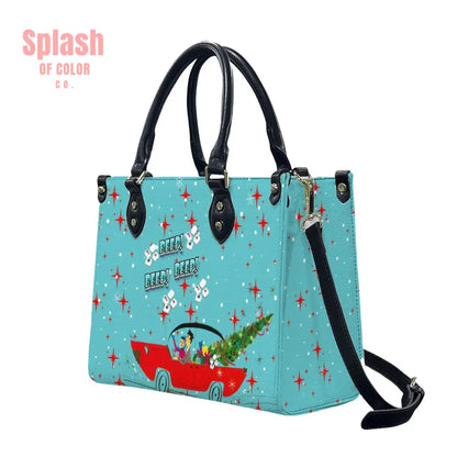 Mahjong Christmas Shoulder Arm Tote Bag Holiday Nostalgic Whimsy Tote Bag for Women Handbag