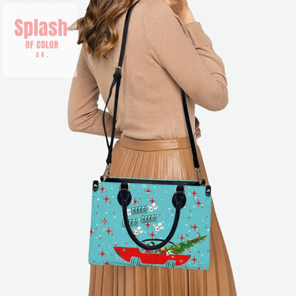 Mahjong Christmas Shoulder Arm Tote Bag Holiday Nostalgic Whimsy Tote Bag for Women Handbag