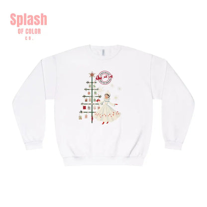 Mahjong Christmas Sweater Cozy Holiday Crewneck Festive Sweatshirt With Vintage Whimsy - White / S - Sweatshirt