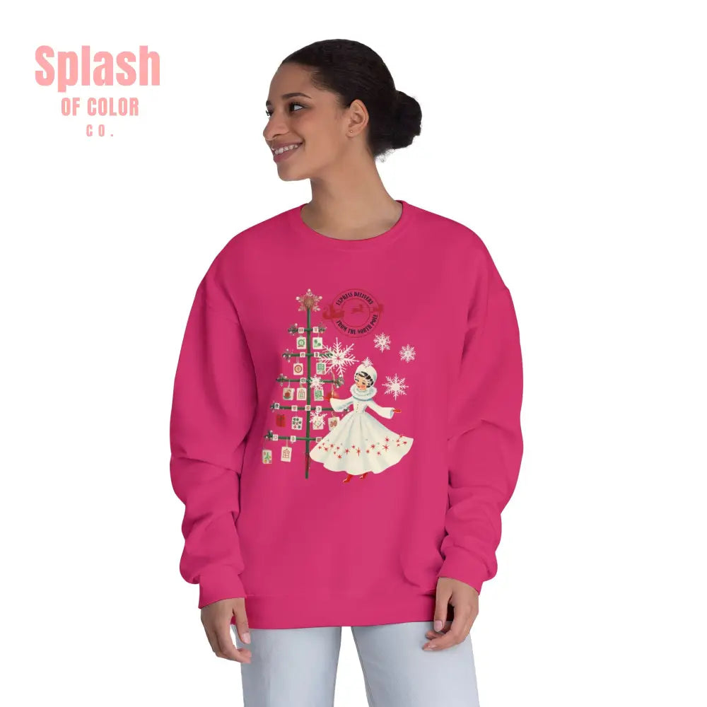 Mahjong Christmas Sweater Cozy Holiday Crewneck Festive Sweatshirt With Vintage Whimsy - Sweatshirt