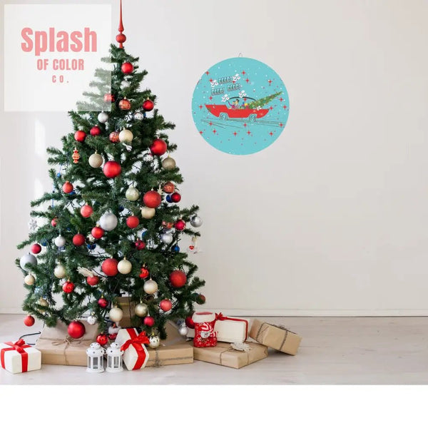 Mahjong Christmas Wood Sign Beep Beep Car Decor Holiday Wall Art Vintage Style Christmas Decoration Festive Home Decor