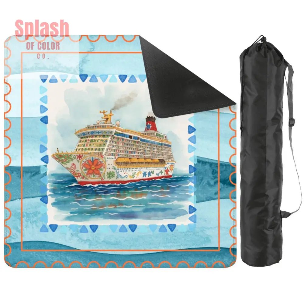 Mahjong Cruise, Ready To Set Sail Mahjong Mat - Splash of Color co.