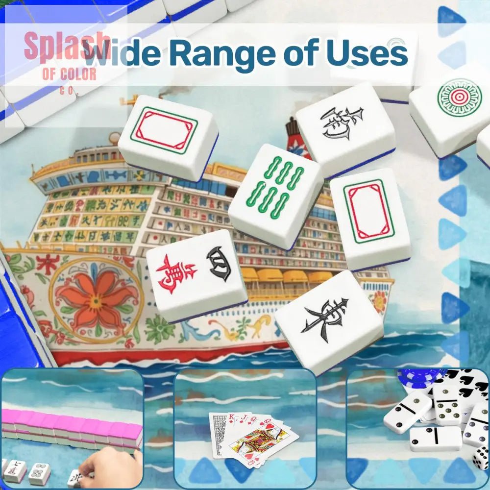 Mahjong Cruise, Ready To Set Sail Mahjong Mat - Splash of Color co.