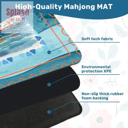 Mahjong Cruise, Ready To Set Sail Mahjong Mat - Splash of Color co.