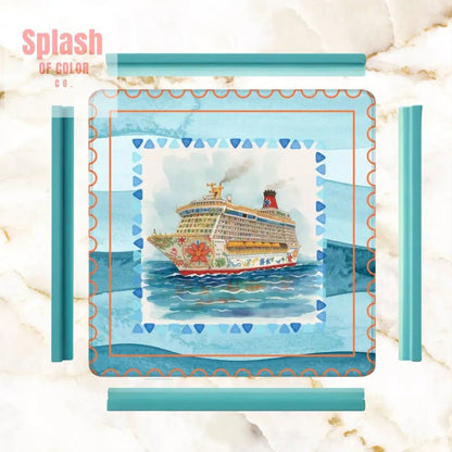 Mahjong Cruise, Ready To Set Sail Mahjong Mat - Splash of Color co.