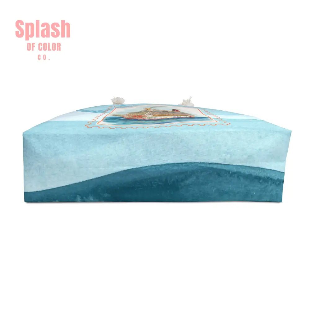 Mahjong Cruise Tote Bag, Travel Tote for Beach Trips, Summer Getaway, Cruise Lovers Gift - Splash of Color co.