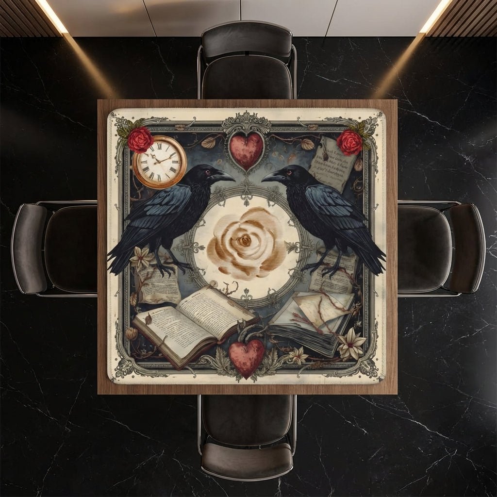 Edgar Allen Poe Enchanted Mahjong Mat - Splash of Color Co.