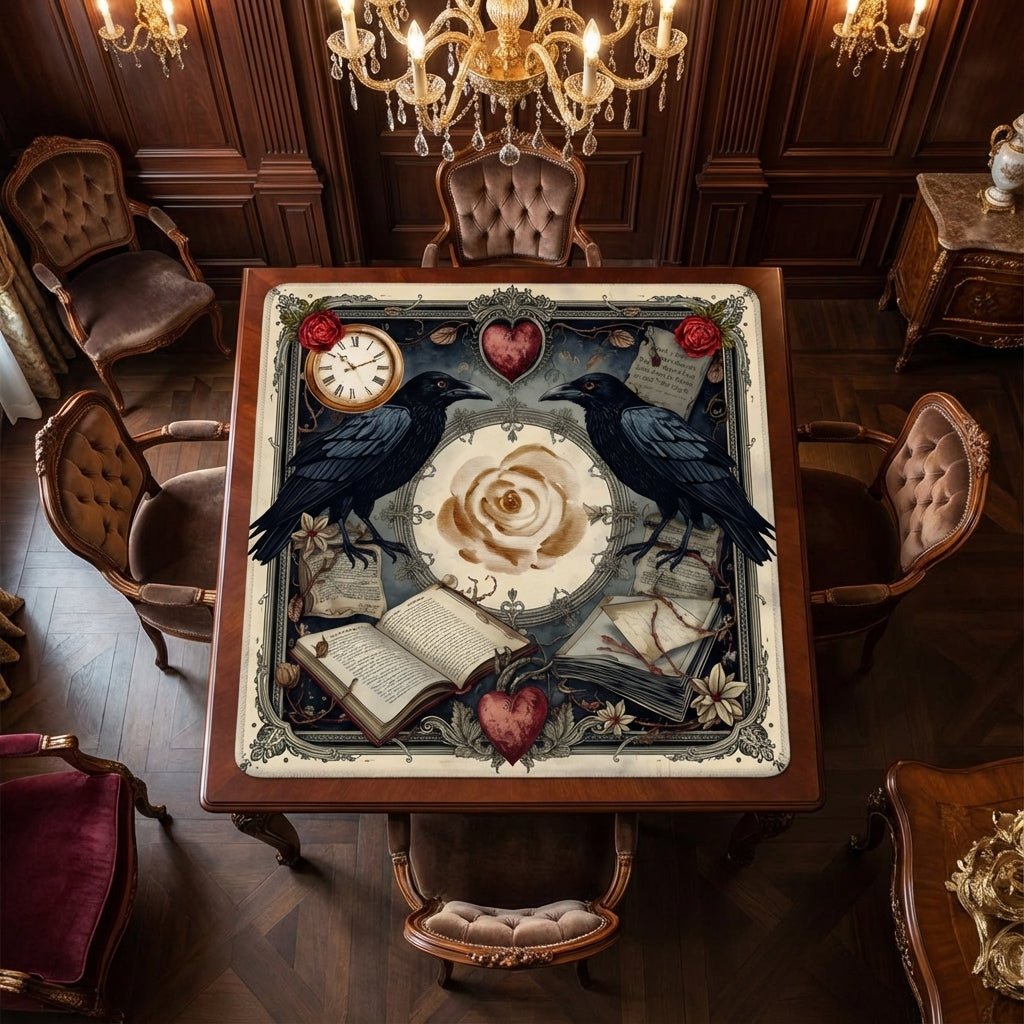 Edgar Allen Poe Enchanted Mahjong Mat - Splash of Color Co.