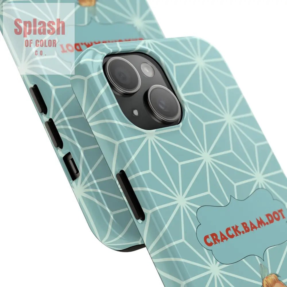Mahjong Funny Phone Case, Crack Bam Dot Vintage Style, Funny Gift for Friends, Durable Protection, Perfect for Any Occasion - Splash of Color co.