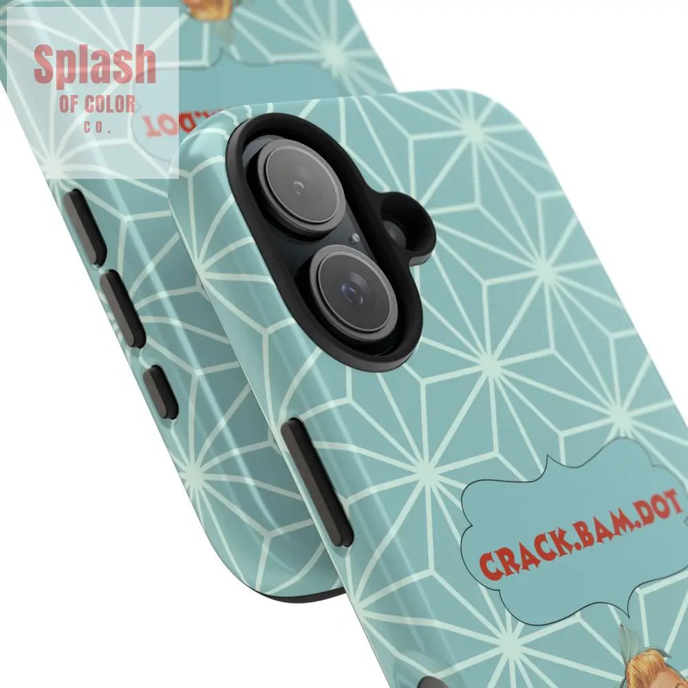 Mahjong Funny Phone Case, Crack Bam Dot Vintage Style, Funny Gift for Friends, Durable Protection, Perfect for Any Occasion - Splash of Color co.