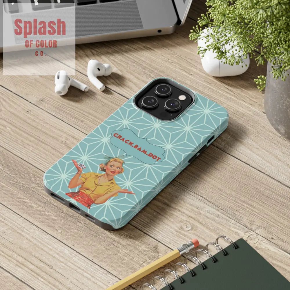 Mahjong Funny Phone Case Crack Bam Dot Vintage Style Funny Gift for Friends Durable Protection Perfect for Any Occasion