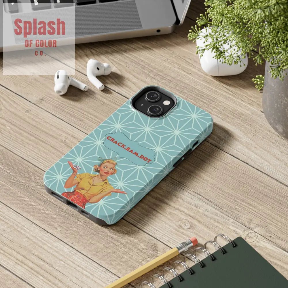 Mahjong Funny Phone Case Crack Bam Dot Vintage Style Funny Gift for Friends Durable Protection Perfect for Any Occasion