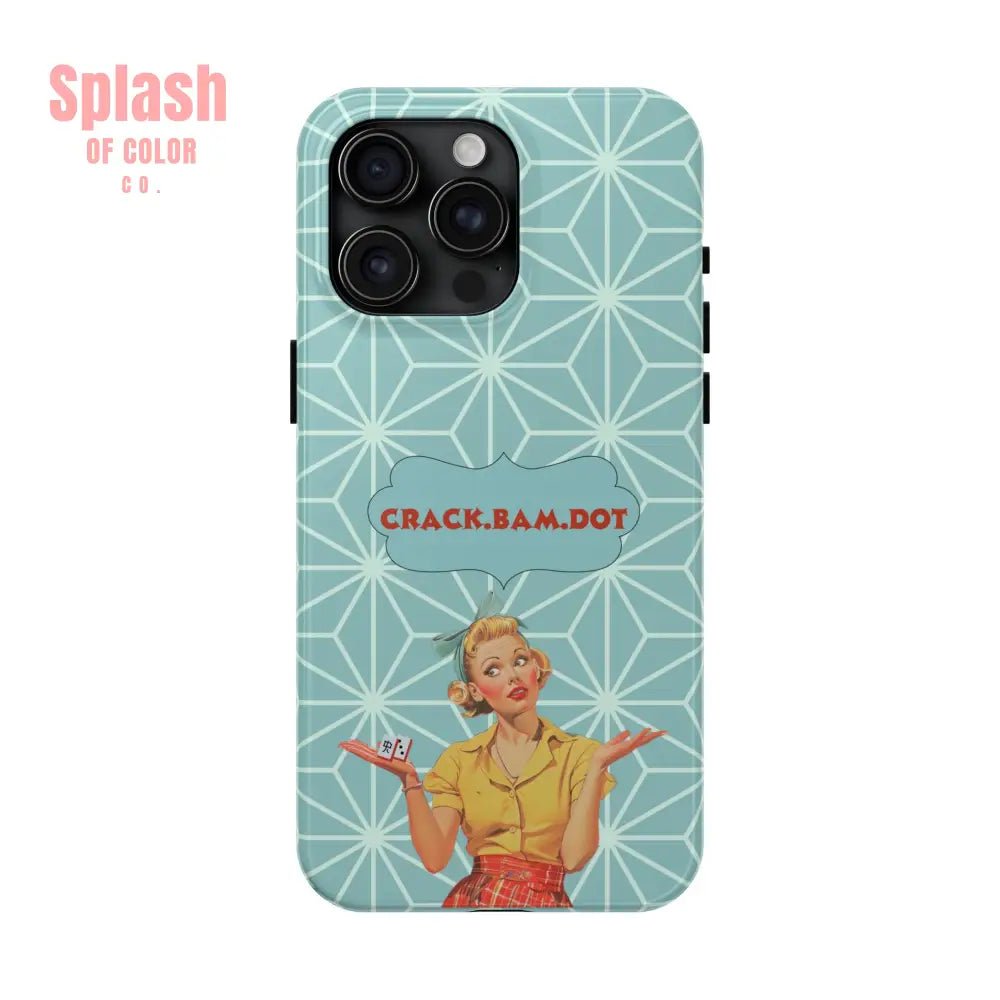 Mahjong Funny Phone Case Crack Bam Dot Vintage Style Funny Gift for Friends Durable Protection Perfect for Any Occasion