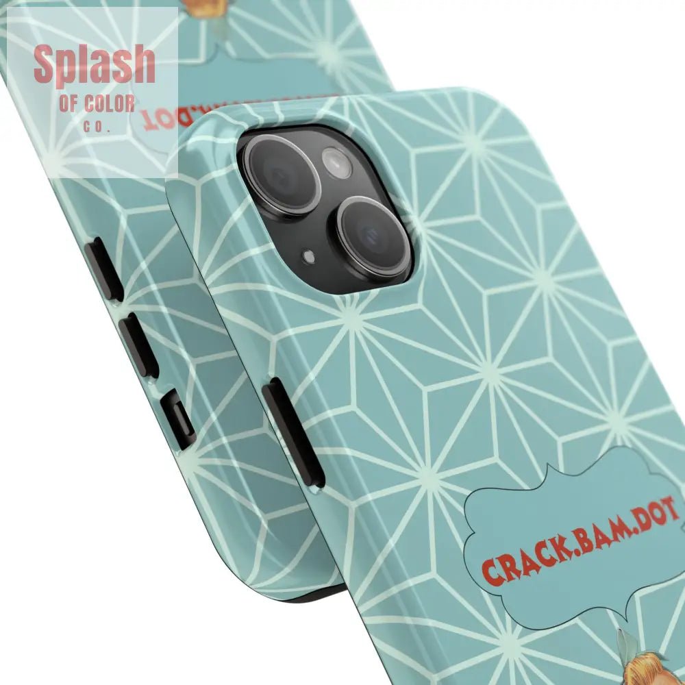 Mahjong Funny Phone Case, Crack Bam Dot Vintage Style, Funny Gift for Friends, Durable Protection, Perfect for Any Occasion - Splash of Color co.