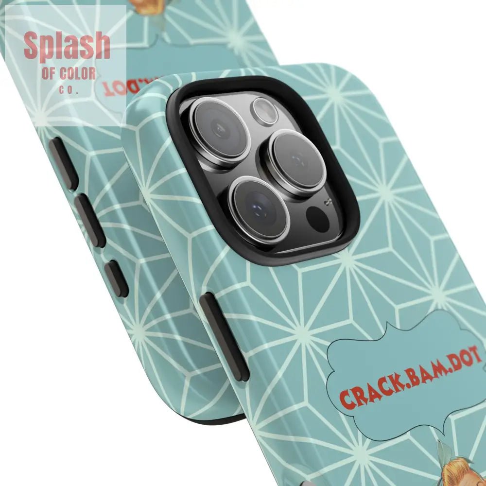 Mahjong Funny Phone Case, Crack Bam Dot Vintage Style, Funny Gift for Friends, Durable Protection, Perfect for Any Occasion - Splash of Color co.