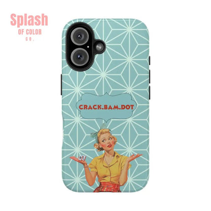 Mahjong Funny Phone Case Crack Bam Dot Vintage Style Funny Gift for Friends Durable Protection Perfect for Any Occasion