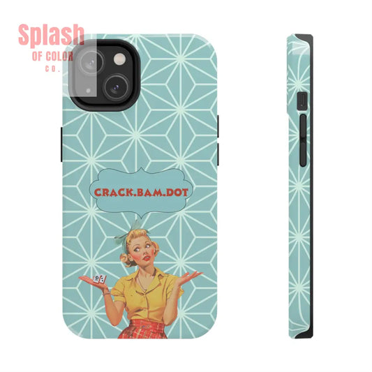Mahjong Funny Phone Case Crack Bam Dot Vintage Style Funny Gift for Friends Durable Protection Perfect for Any Occasion