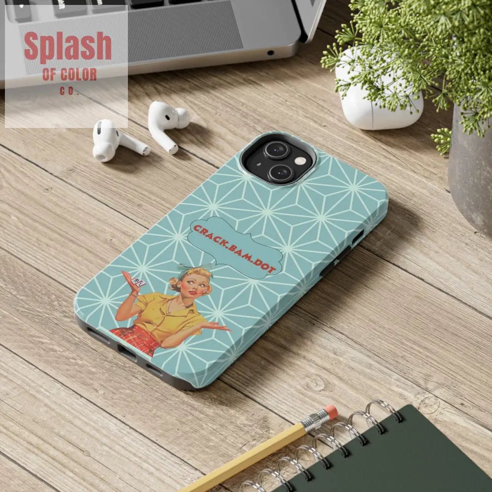 Mahjong Funny Phone Case Crack Bam Dot Vintage Style Funny Gift for Friends Durable Protection Perfect for Any Occasion