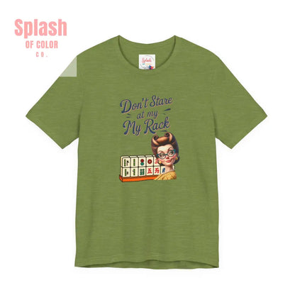 Mahjong Funny Tee Don’t Stare At My Rack - T-Shirt