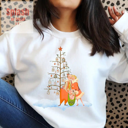 Mahjong Lover Christmas Cozy Holiday Sweatshirt for Family Gatherings And Festive Mahjong Game Nights - Splash of Color co.