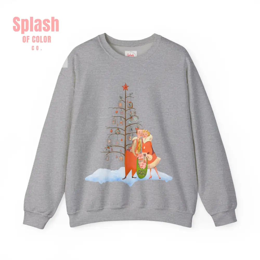 Mahjong Lover Christmas Cozy Holiday Sweatshirt for Family Gatherings And Festive Mahjong Game Nights - S / Sport Grey