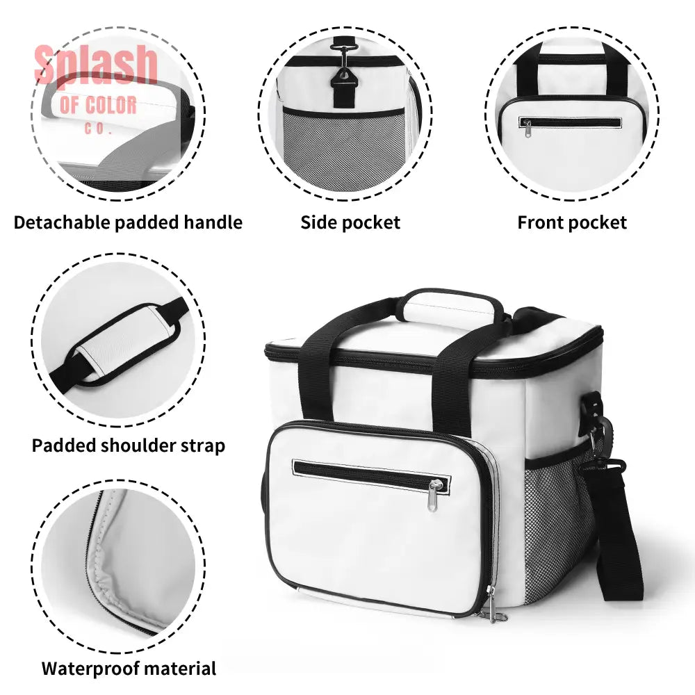 Mahjong Lover Cooler Bag Gift Crack Bam Dot Modern Picnic Game Night Bag
